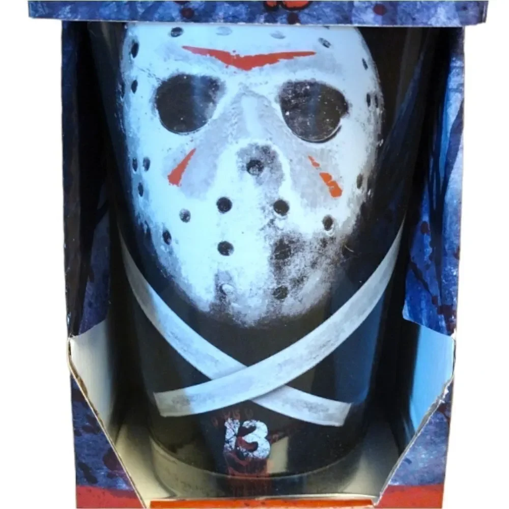 FRIDAY THE 13TH‎ Jason Printed 16oz Halloween Glass Tumbler NWT